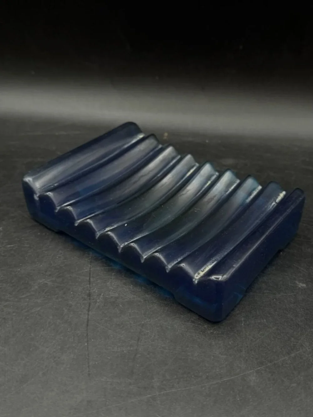 Peter Diepenbrock 1994 Modern Blue Soap Dish READ